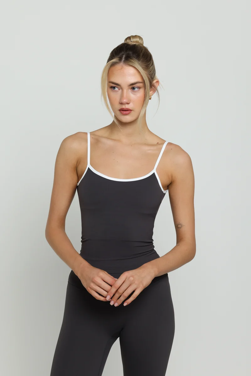Charcoal & Milk Scoop Boundless Tank