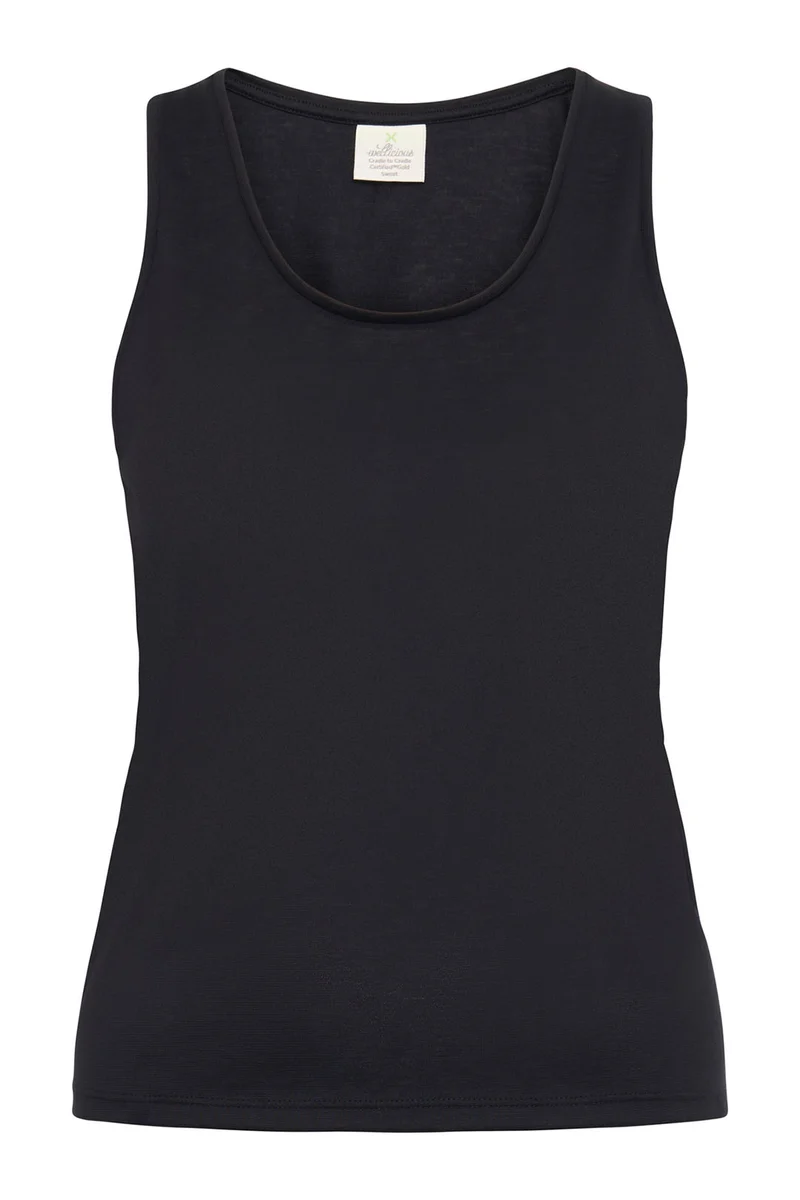 Organic Cotton Tank Top - Caviar Black