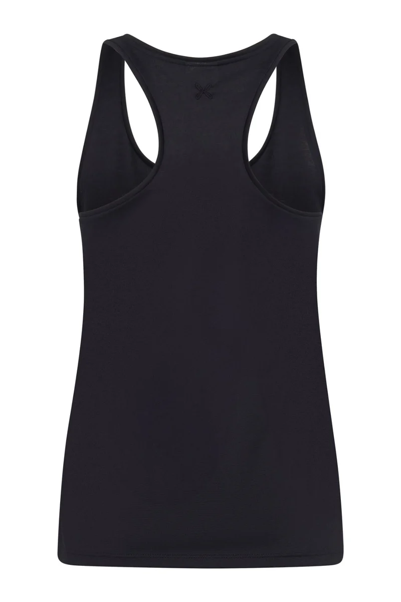 Organic Cotton Racer Tank - Caviar Black - Wellicious Community Sale