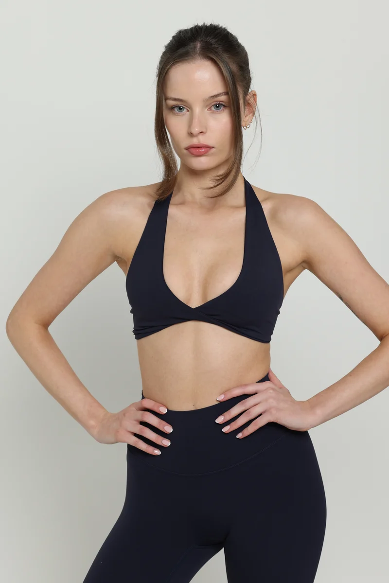 Space Blue Boundless Twist Bra