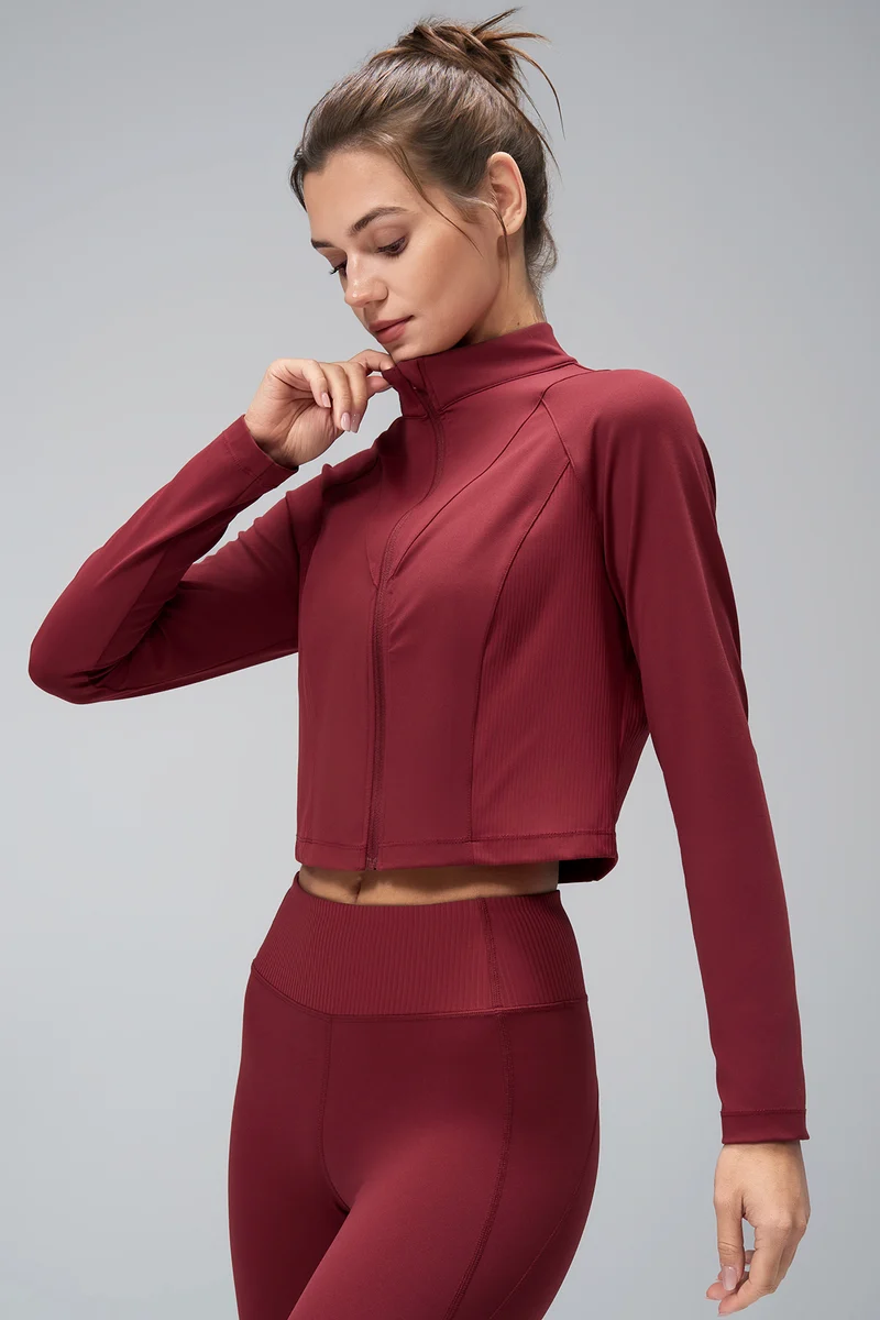 Crop Zip Sweat Pia