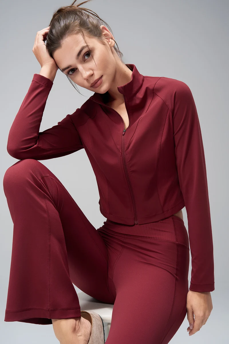 Crop Zip Sweat Pia