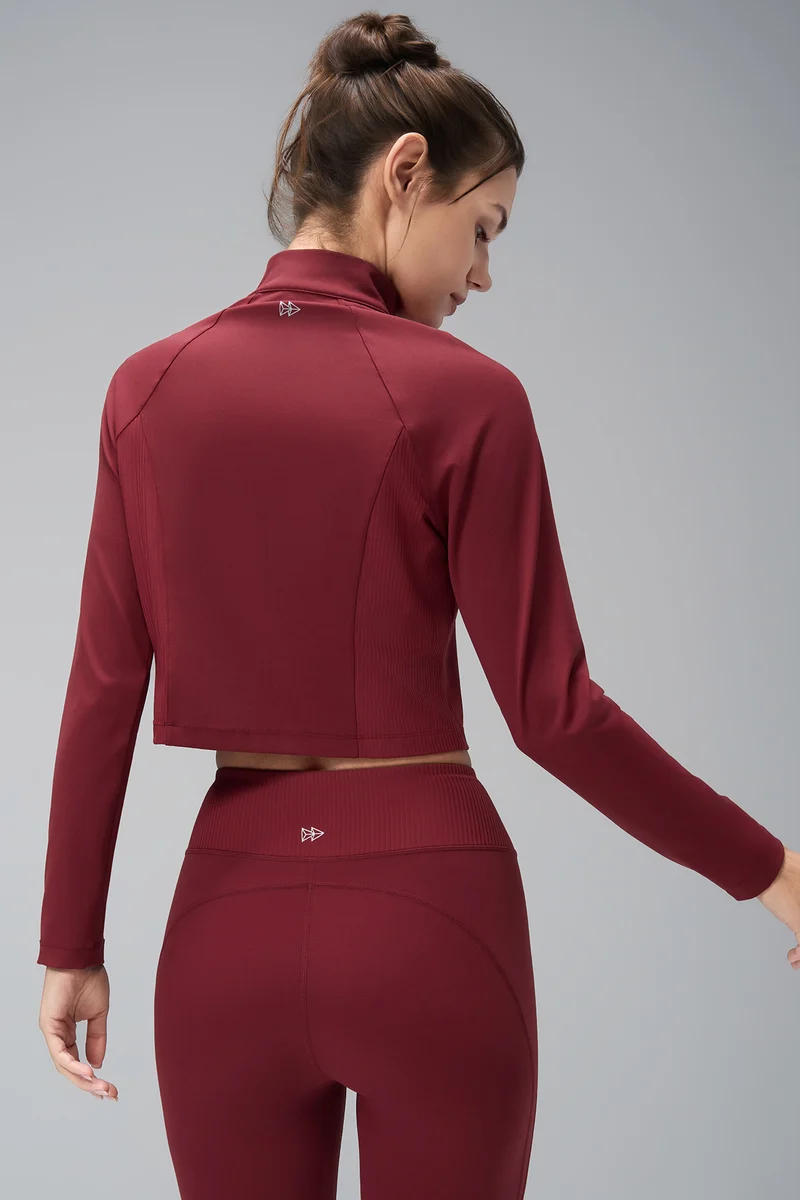 Crop Zip Sweat Pia