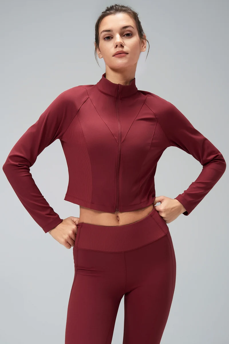 Crop Zip Sweat Pia