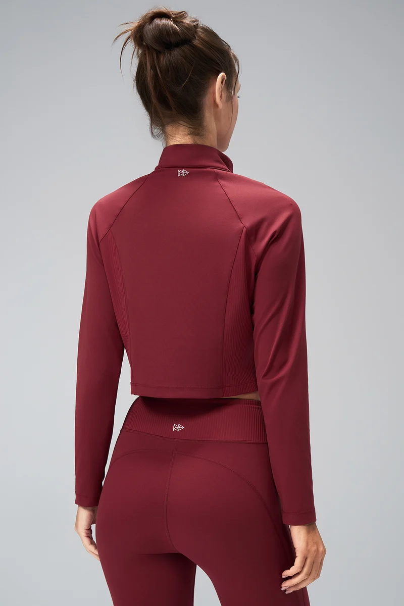 Crop Zip Sweat Pia