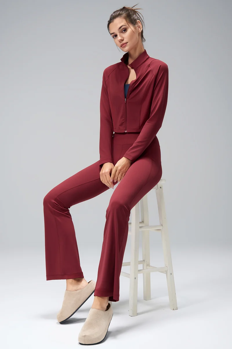 Crop Zip Sweat Pia