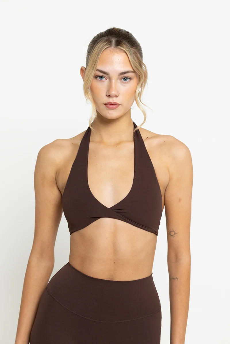Chocolate Boundless Twist Bra