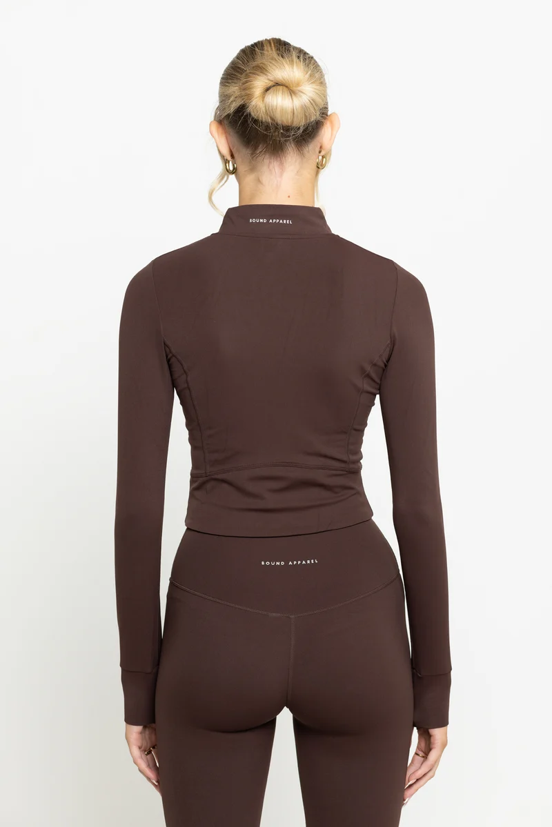 Chocolate Boundless Zip Top