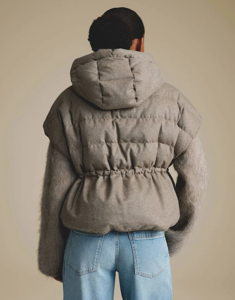 Venkina cozy, taupewood melange