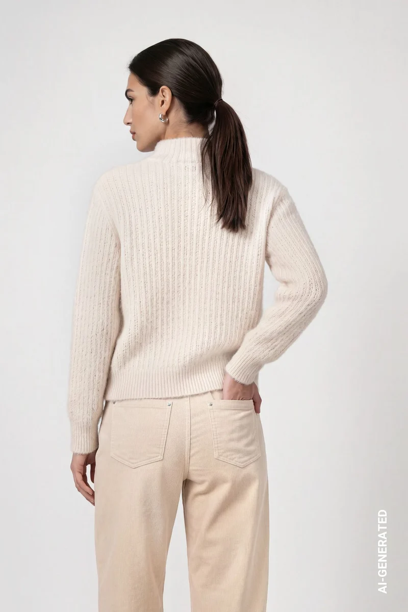 Strickpullover mit Struktur