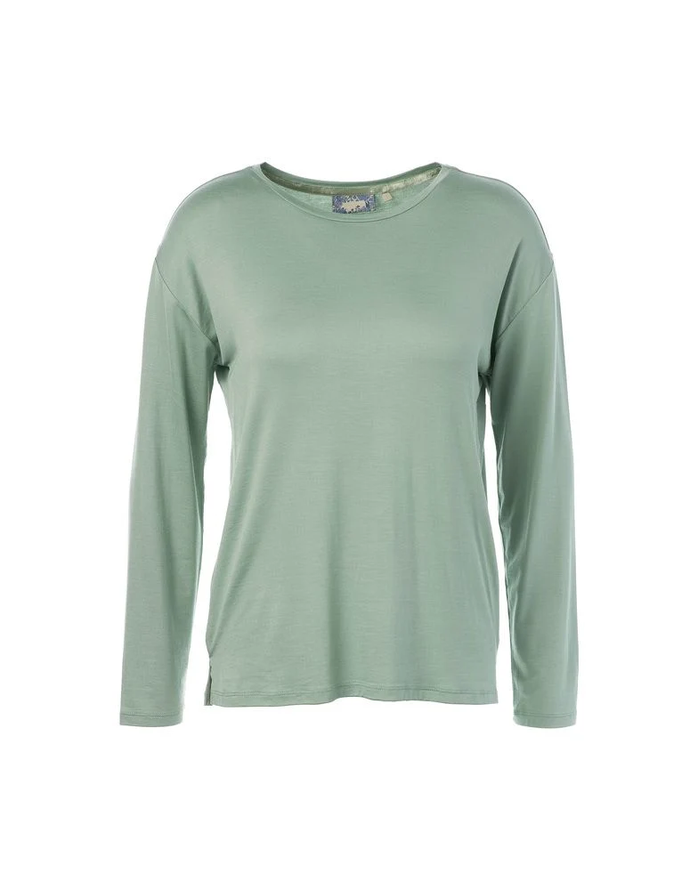 Essenza Denna Uni Dusty teal Top Langarm S