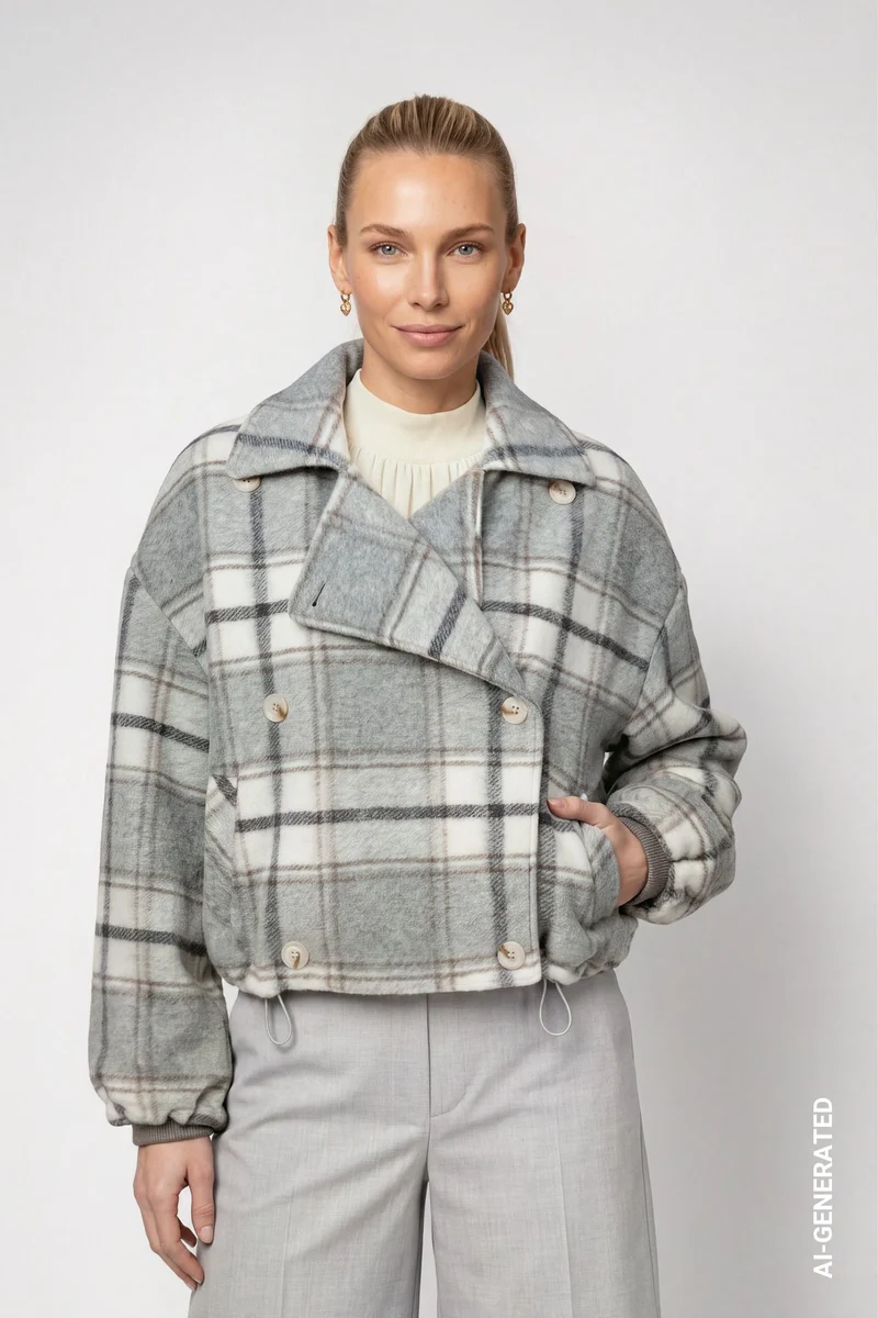 Jacke mit Karomuster