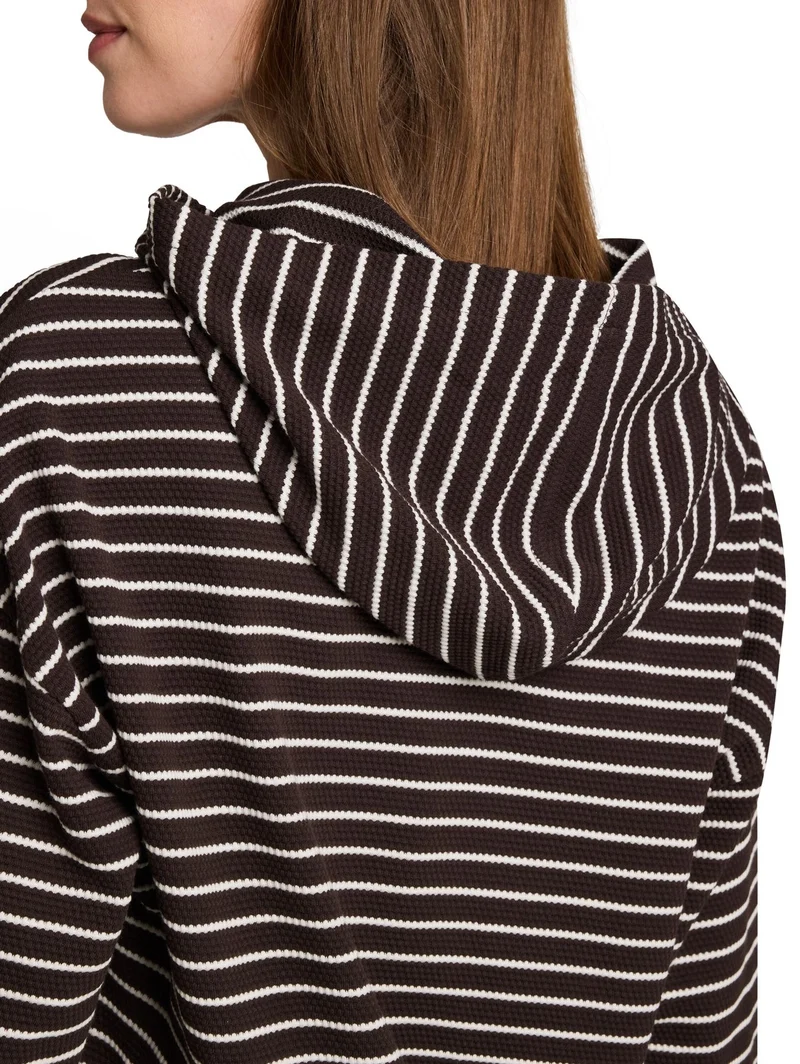 Hoodie Langarmshirt mit Kordelzug