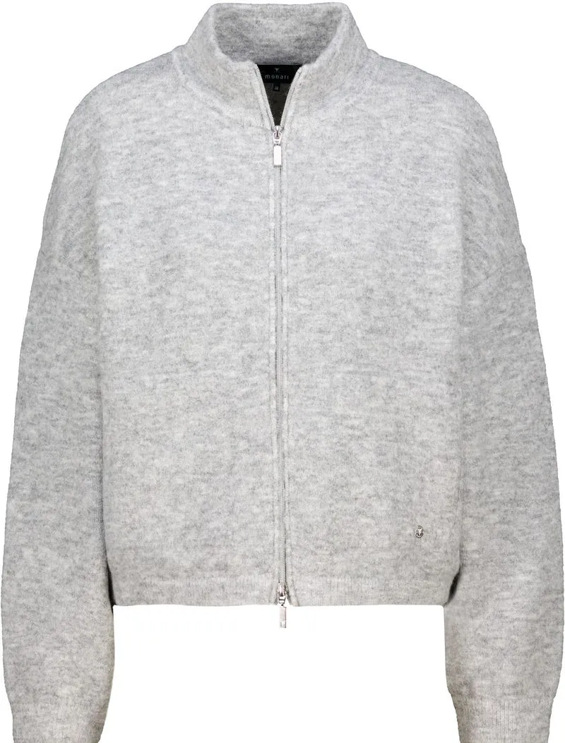 Strickjacke mit Reißverschluss