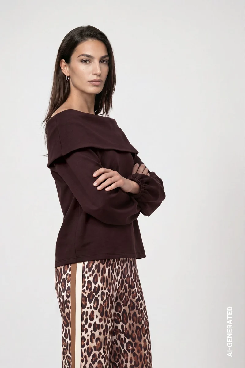 Pullover mit Carmen-Ausschnitt