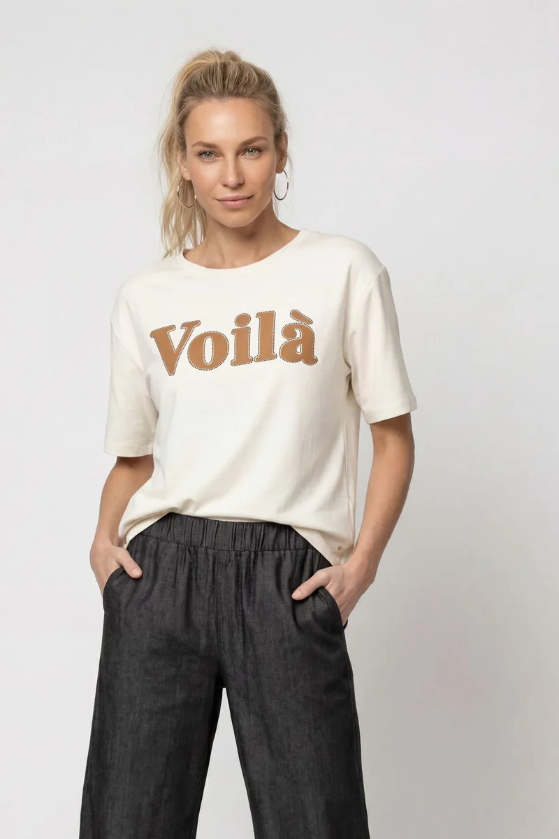T-Shirt mit Schriftzug