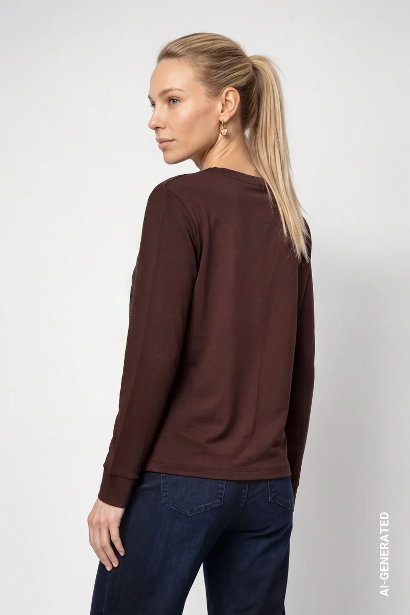 Blusenshirt mit Schmuckdetails