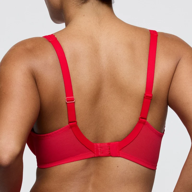 WOWGIRL true red halb unterlegter BH tiefdek.