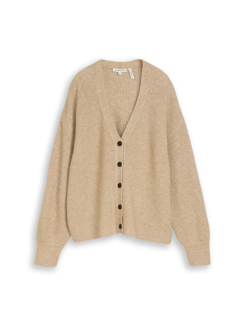 Oversize Cardigan mit V-Ausschnitt