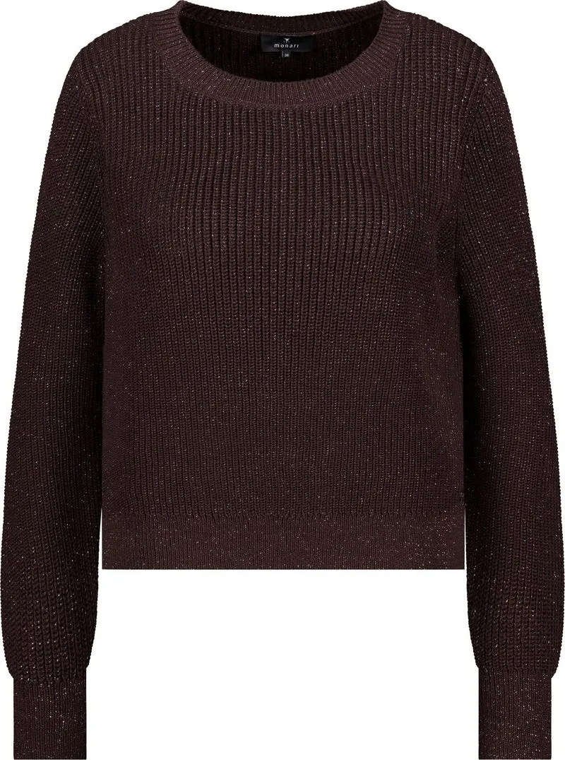 Basic-Strickpullover mit Lurex