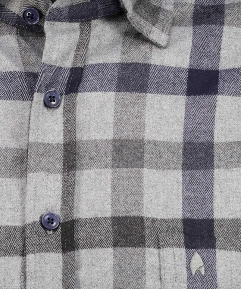 Karohemd mit verdecktem Button-down-Kragen