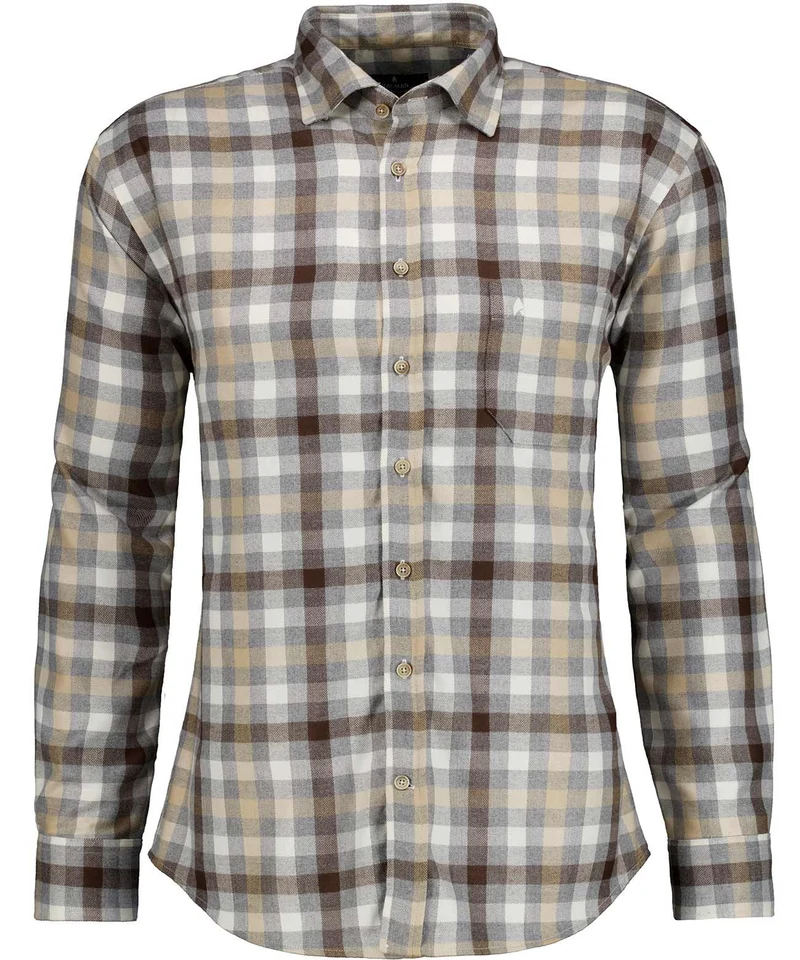 Karohemd mit verdecktem Button-down-Kragen