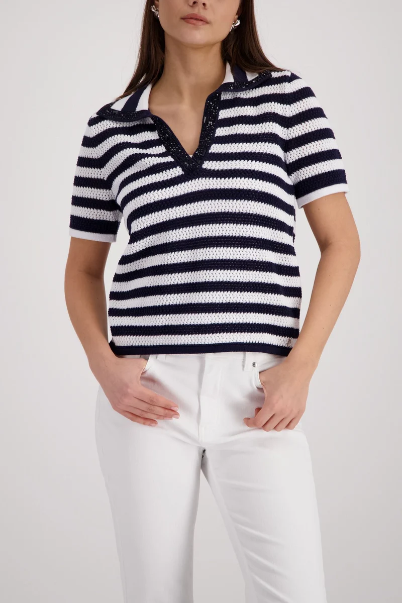 Pullover, marine ringel