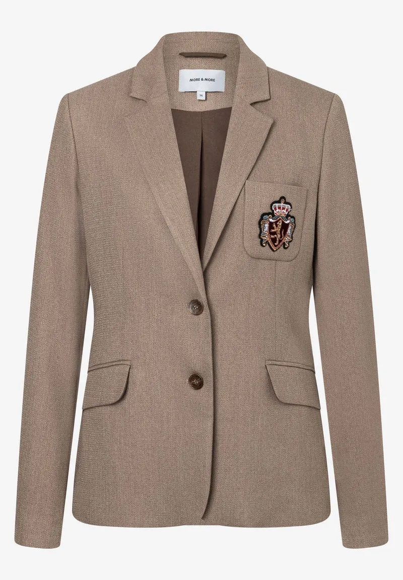 Blazer mit Emblem