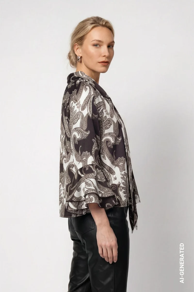 Bluse mit Paisleymuster