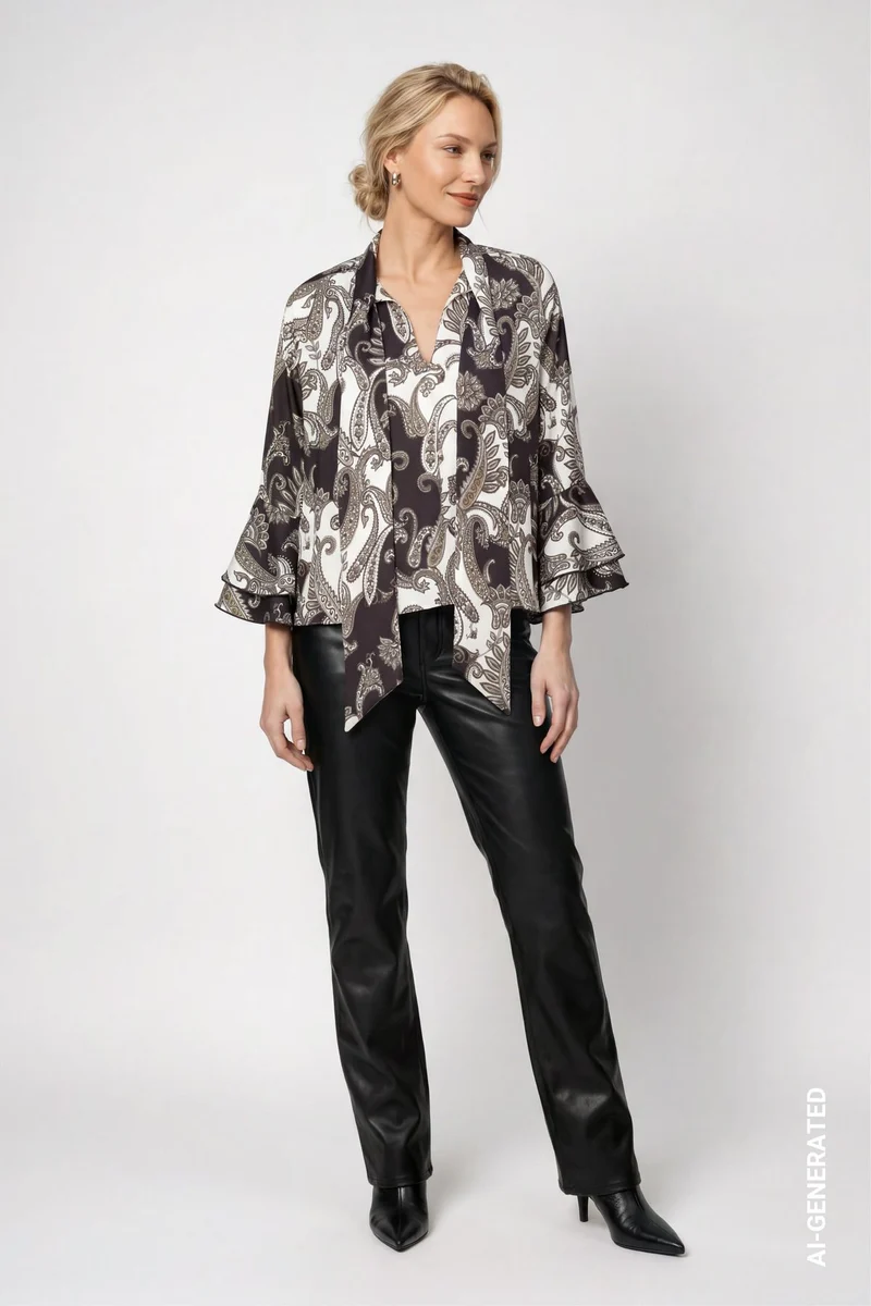 Bluse mit Paisleymuster