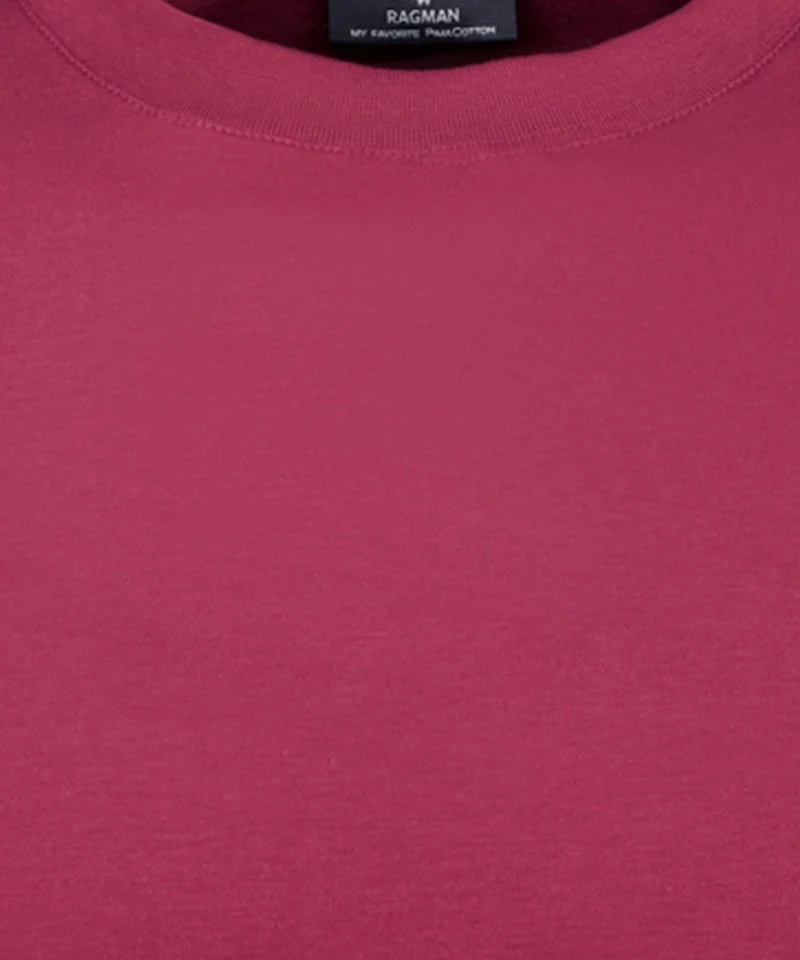 Pima T-Shirt Rundhals mit Bündchen