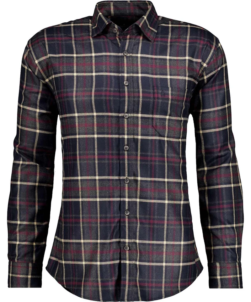 Karohemd mit verdecktem Button-down-Kragen