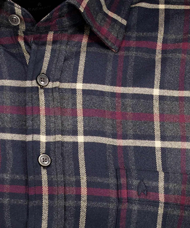 Karohemd mit verdecktem Button-down-Kragen