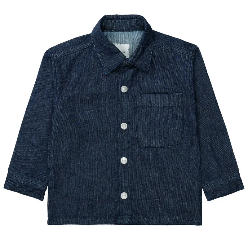Kn.-Overshirt, Denim