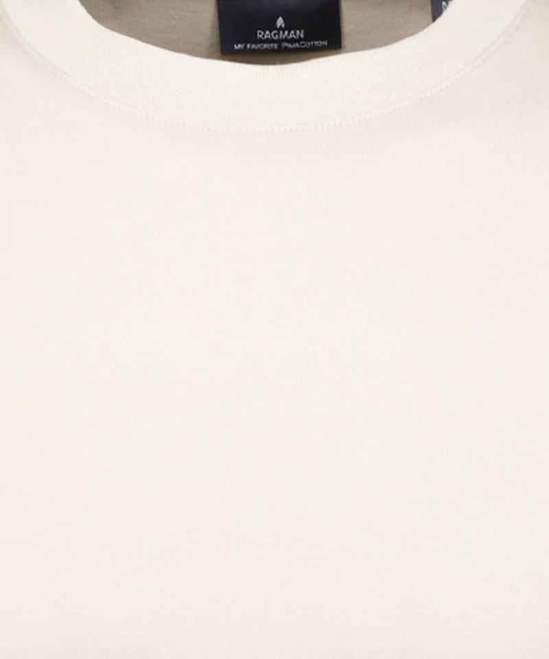 Pima T-Shirt Rundhals mit Bündchen