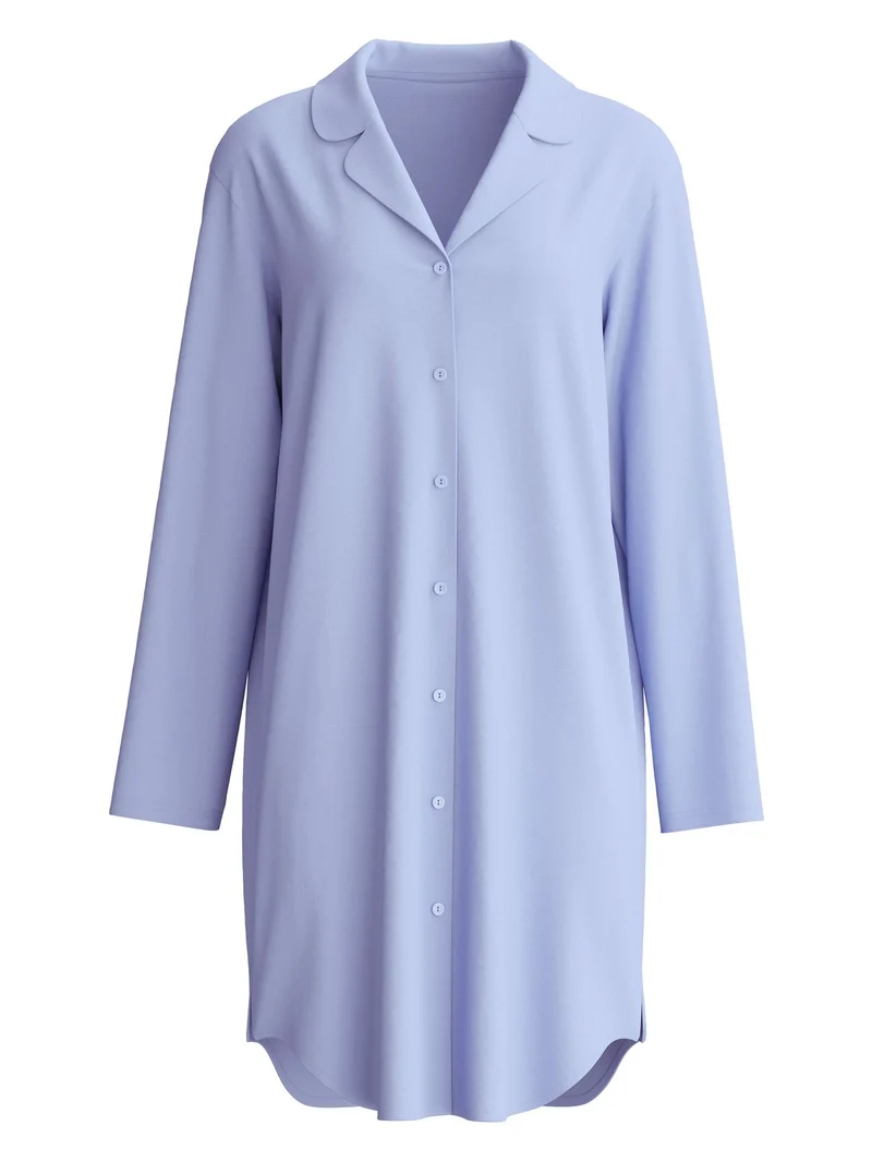 DAMEN Sleepshirt, milky blue