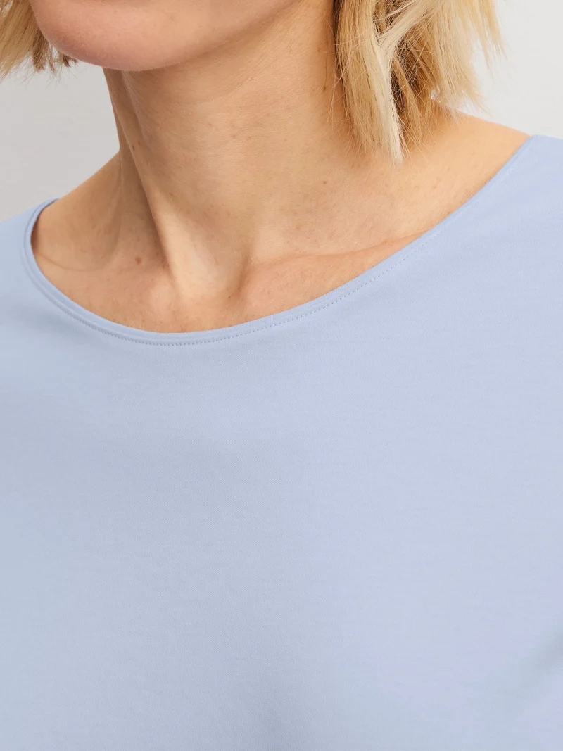 DAMEN Pyjama mit Bündchen, harmony blue