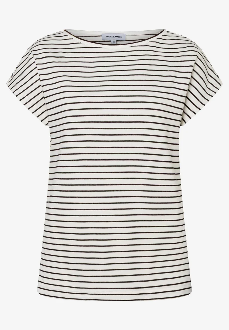Streifenshirt mit Glanz