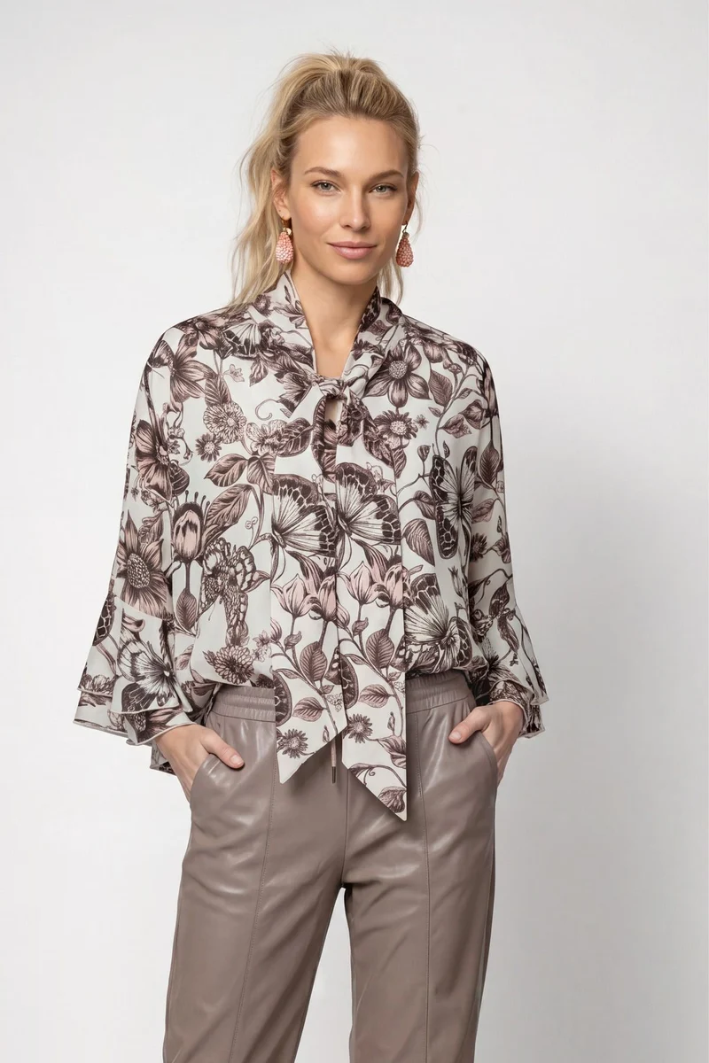 Bluse mit Blumenmuster