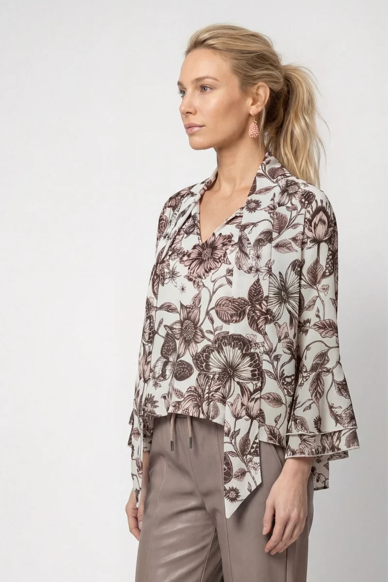 Bluse mit Blumenmuster