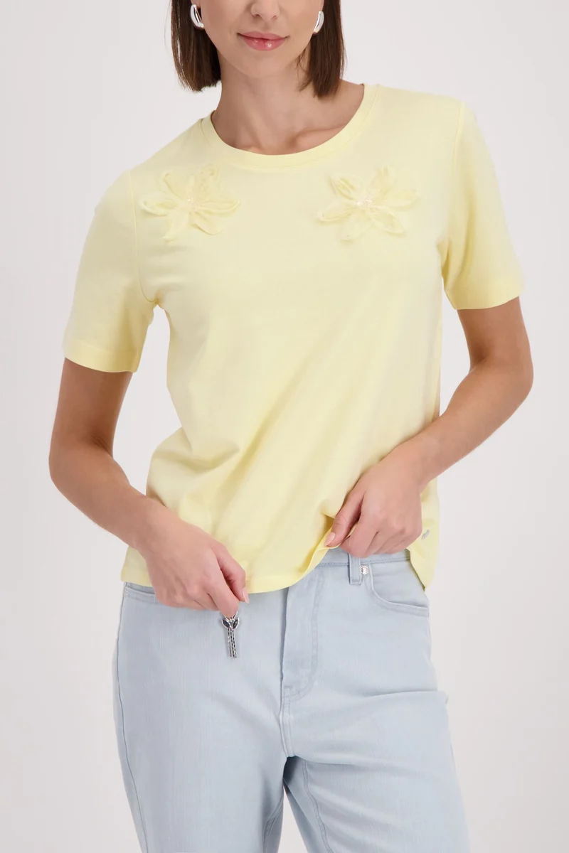 T-Shirt, pastel yellow