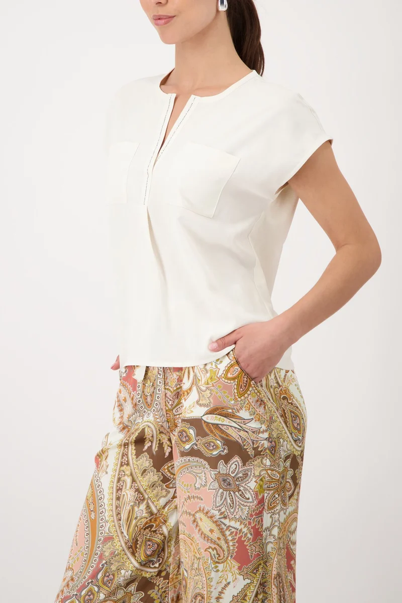 Bluse, marble