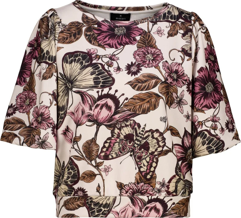 Pullover, antique white gemustert