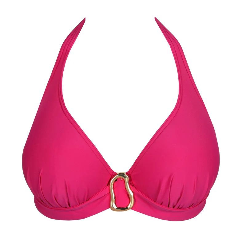 UVITA Deep Magenta Unterlegtes Bikini-Top tief.