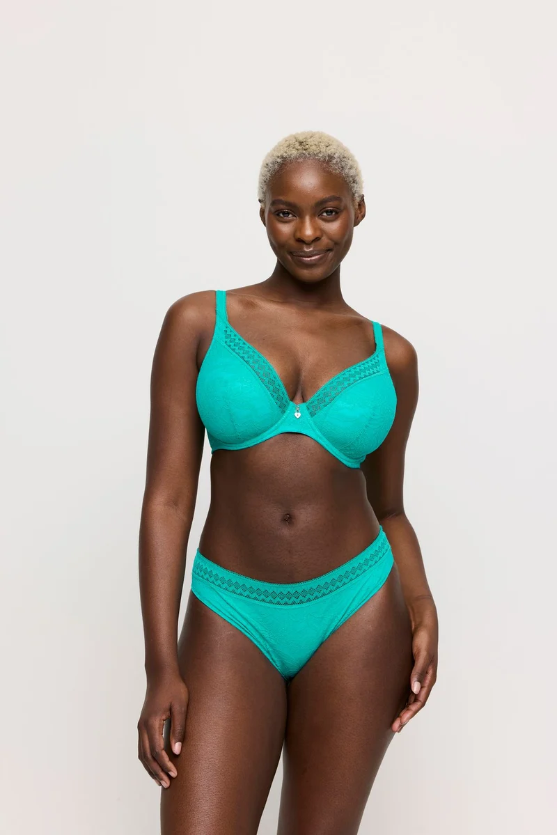 PALERMO Sunny Teal halb unterlegter BH tiefdek.