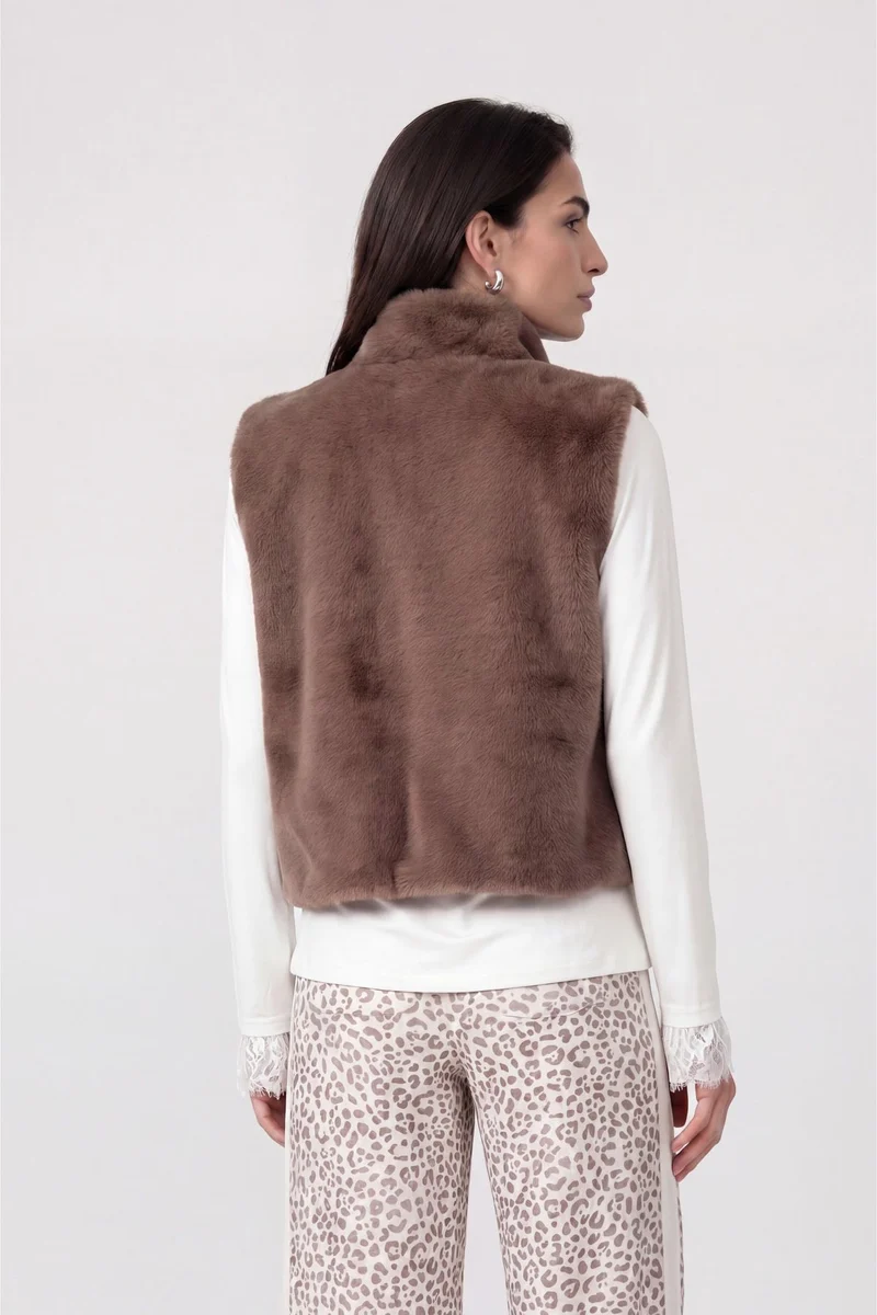 Weste, taupe