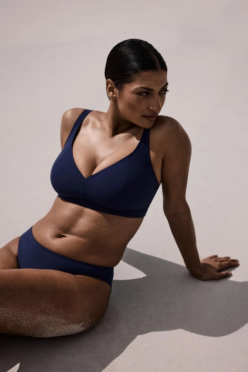 ASWAN Water Blue Triangel Bikini-Top