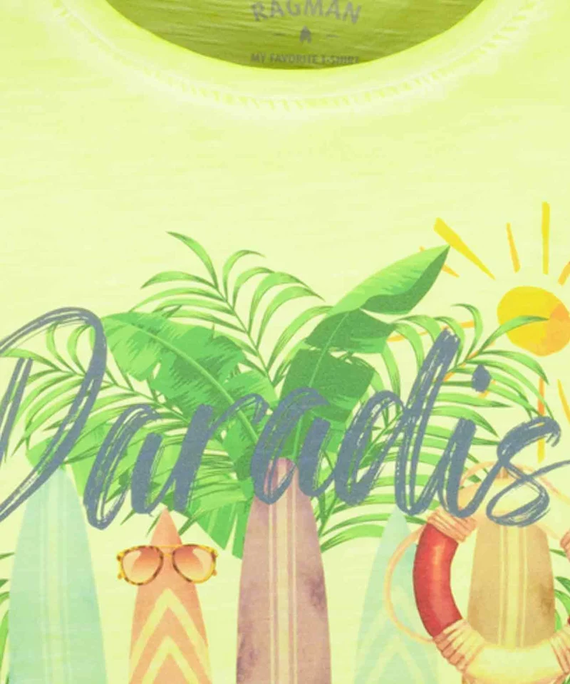 T-Shirt "Beach", Rundhals