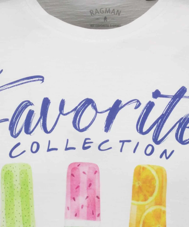 T-Shirt "Beach", Rundhals