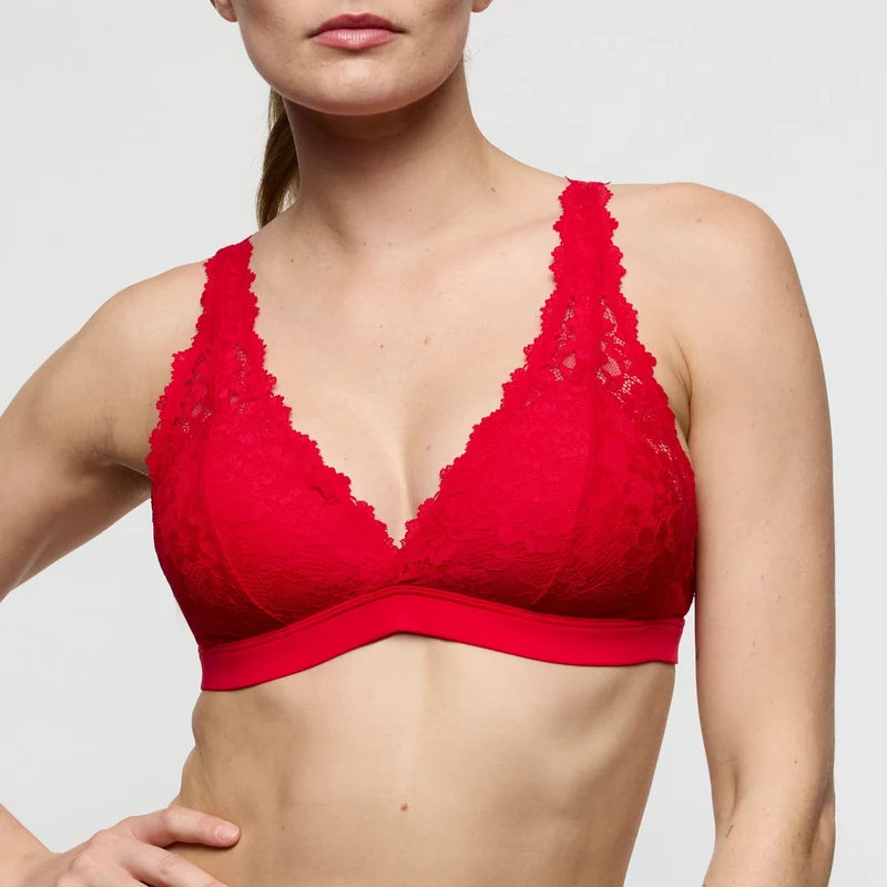 SOFT STUDIO true red unterlegtes Bralette